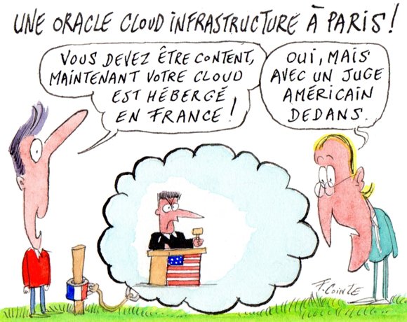 Dessin: Cloud public : Oracle ouvre une nouvelle région OCI à Paris